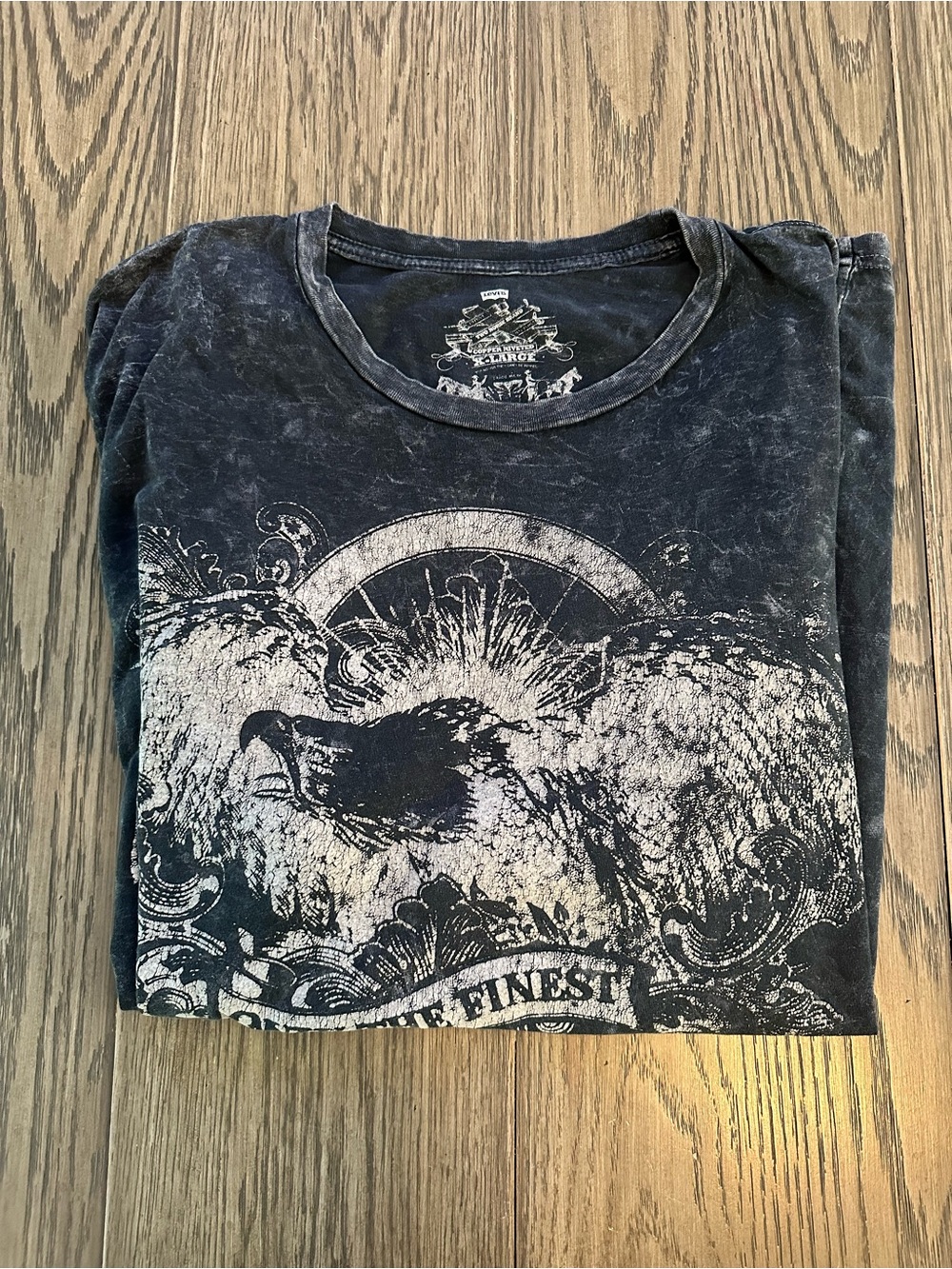 Levi's Washed Black Graphic Eagle Short Sleeve Tee